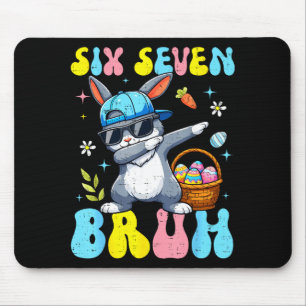67 Easter Day Rabbit Six Seven Bruh Dabbing Bunny  Mouse Mat