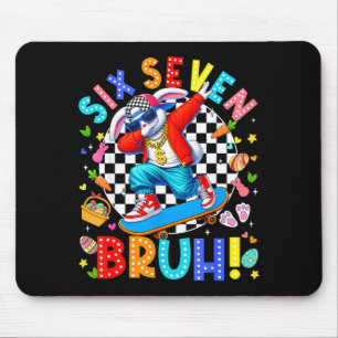 67 easter day six seven bruh rabbit bunny dabbing mouse mat