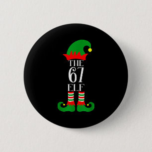 67 Elf Christmas Costume Pajama 67 Meme Gen Alpha  6 Cm Round Badge