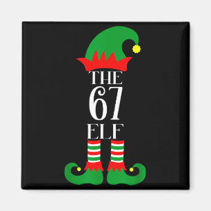 67 Elf Christmas Costume Pajama 67 Meme Gen Alpha  Magnet