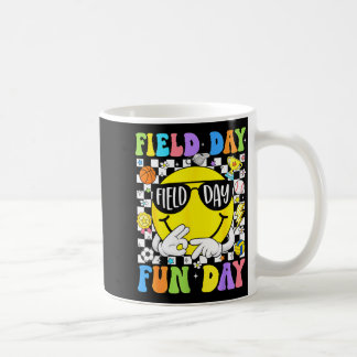 67 field day fun day six seven smile face teacher coffee mug