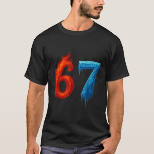 67 Fire And Ice Elements Cool Hot Opposites Graphi T-Shirt