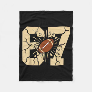67 Football Six Seven 6 7 Meme - Funny 6-7 Drip Am Fleece Blanket