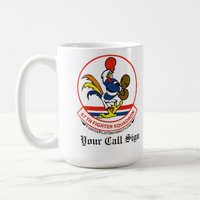 67 FS Custom Coffee Mug w/call sign (Left)