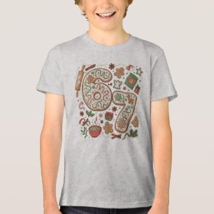 67 Funny 6 7 Six Seven Gingerbread Cookie Holiday Tri-Blend Shirt