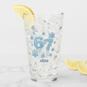 67 Funny 6 7 Six Seven Personalised Christmas Glass