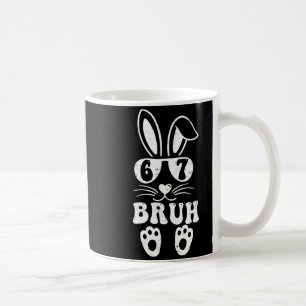 67 Funny Bruh Six Seven Meme Rabbit Bunny Sungles Coffee Mug