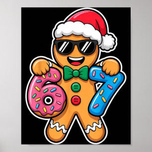 67 Funny Christmas Boys Kids Xmas Six Seven Ginger Poster