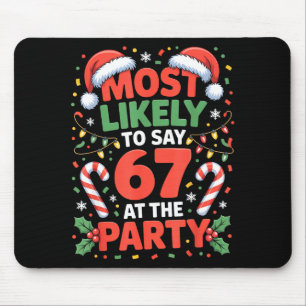 67 Funny Christmas Meme Most Likely To Say 67 At T Mouse Mat