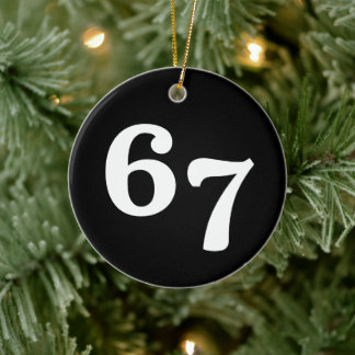 67 Funny Gen Alpha Lingo Ceramic Tree Decoration