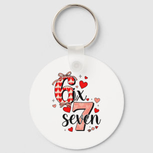 67 Funny Love Hearts Six Seven Meme Valentines Day Key Ring