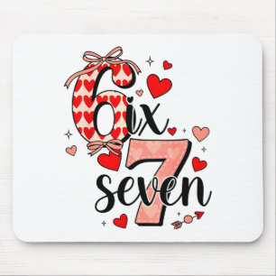 67 Funny Love Hearts Six Seven Meme Valentines Day Mouse Mat