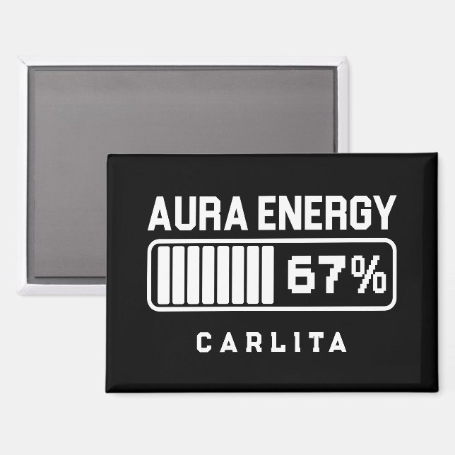 67 Funny Meme Aura Energy at 67 Six Seven Meme Gen Magnet (Front/Back)