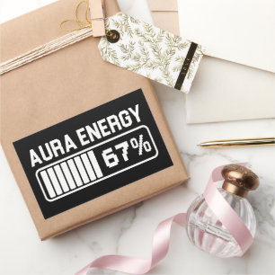 67 Funny Meme Aura Energy at 67 Six Seven Meme Gen Rectangular Sticker