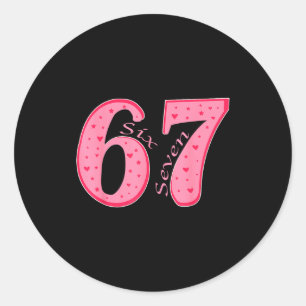 67 Funny Meme Couple Saint Valentine  Classic Round Sticker