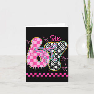 67 Funny Meme Filled With Hearts Six Seven Valenti Card