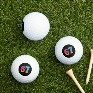 67 Funny Meme Ice Cream Six Seven Gen Alpha Golf Balls