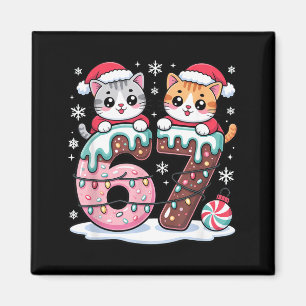 67 Funny Meme Kawaii Cats Christmas Ice Cream Drip Magnet