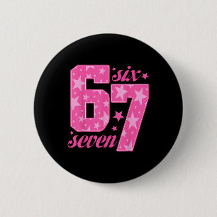 67 Funny Meme Pink Girl 6 Cm Round Badge