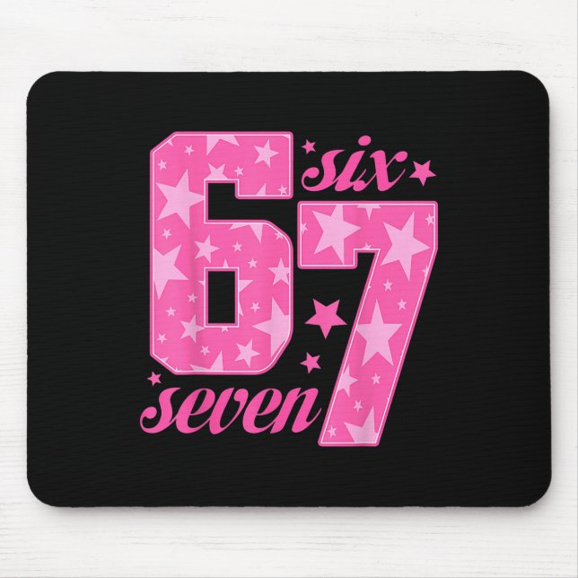 67 Funny Meme Pink Girl  Mouse Mat (Front)