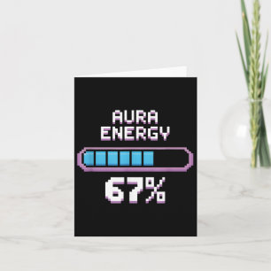 67 Funny Meme Six Seven Gen Alpha Slang Retro Card