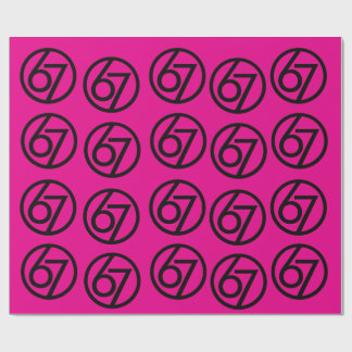 67 Funny Meme Six Seven Gen Alpha Wrapping Paper