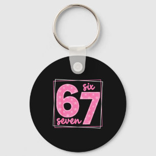 67 Funny Number 67 Birthday Meme Key Ring