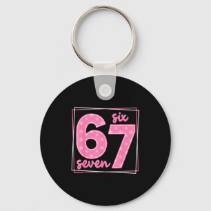 67 Funny Number 67 Birthday Meme  Key Ring
