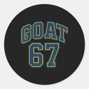 67 Funny Six Seven Gen Alpha Z Meme Rizz Funny Goa Classic Round Sticker
