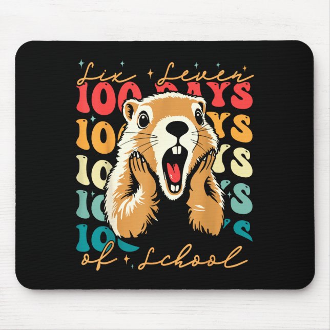 67 Funny Six Seven Respect The Groundhog 100 Days  Mouse Mat (Front)