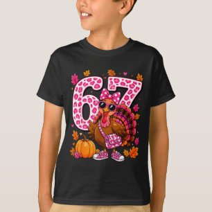 67 funny turkey thanksgiving gobble girls thankful T-Shirt