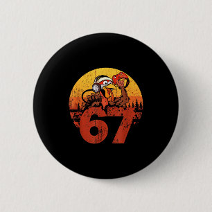 67 Funny Turkey Thanksgiving Gym Fitness Workout S 6 Cm Round Badge