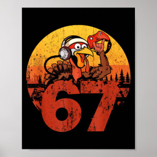 67 Funny Turkey Thanksgiving Gym Fitness Workout S Poster