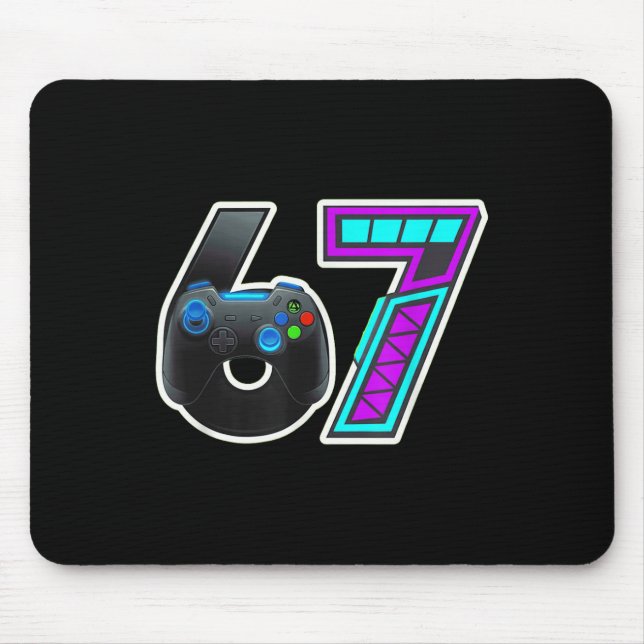 67 Gamer Console Controller Design  Mouse Mat (Front)