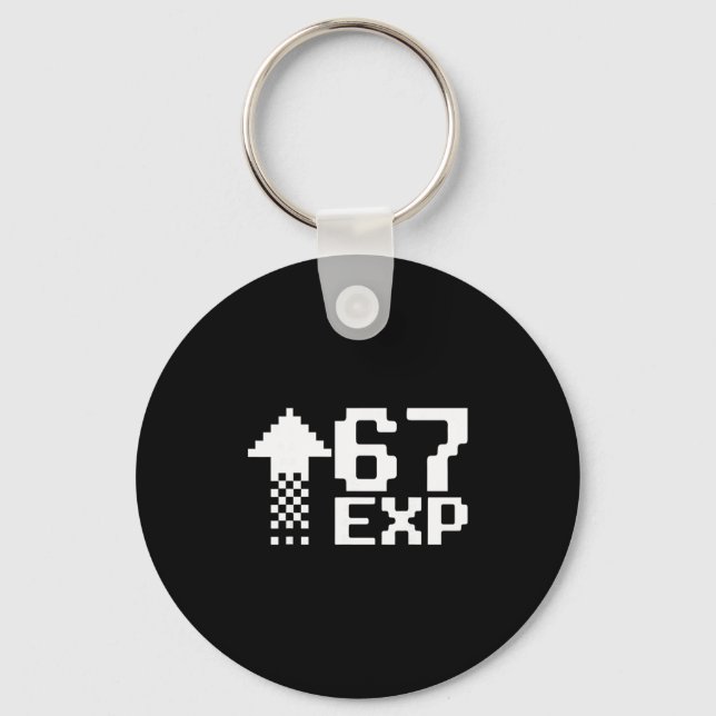 67 Gaming Kids Drip Meme Funny Six Seven Gen Alpha Key Ring (Front)