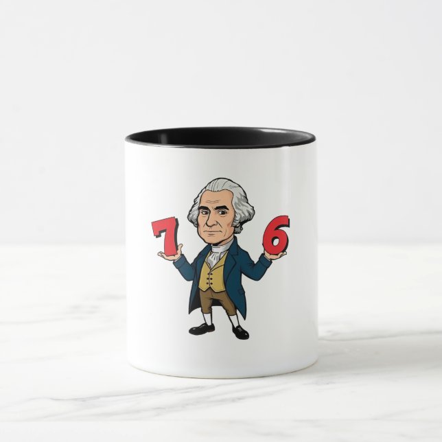67 George Washington 7-6 Six Seven Meme 67  Mug (Center)