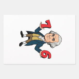 67 George Washington 7-6 Six Seven Meme 67  Wrapping Paper Sheet