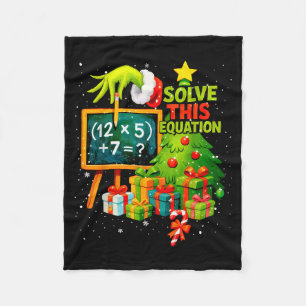 67 Green Teacher Christmas Six Seven Meme Brainrot Fleece Blanket