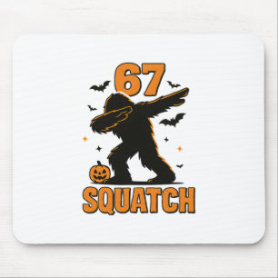 67 Halloween Bigfoot Six Seven Sasquatch Brainrot Mouse Mat