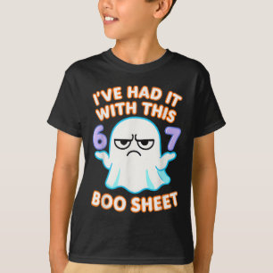 67 Halloween Costume Boo Sheet 6 7 Meme Six Seven T-Shirt