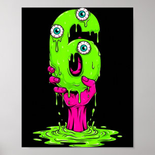 67 Halloween Costume Funny Number 6 Six Meme For G Poster