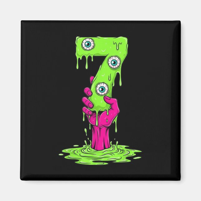 67 Halloween Costume Funny Number 7 Seven Meme For Magnet (Front)