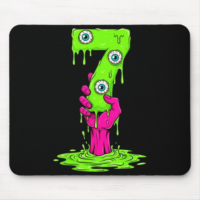 67 Halloween Costume Funny Number 7 Seven Meme For Mouse Mat (Front)