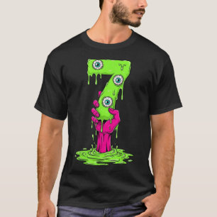 67 Halloween Costume Funny Number 7 Seven Meme For T-Shirt