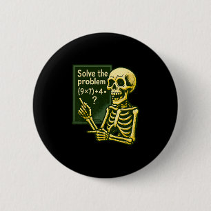 67 Halloween Math Funny Six Seven Meme Brainrot Sk 6 Cm Round Badge