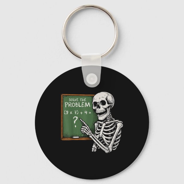 67 Halloween Math Funny Six Seven Meme Brainrot Sk Key Ring (Front)