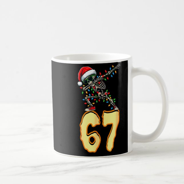 67 Halloween Meme 6 7 Numbers Six Seven Funny Kids Coffee Mug (Right)