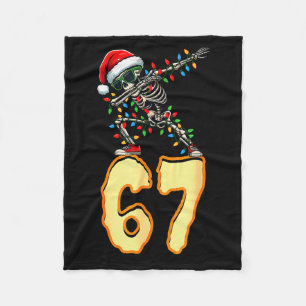 67 Halloween Meme 6 7 Numbers Six Seven Funny Kids Fleece Blanket