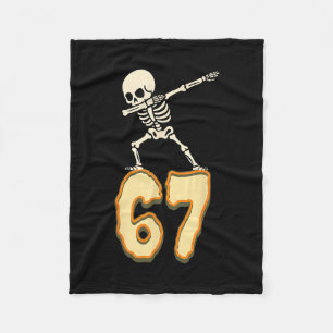 67 Halloween Meme 6 7 Numbers Six Seven Funny Kids Fleece Blanket