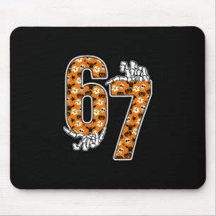 67 Halloween Meme 6 7 Numbers Six Seven Funny Kids Mouse Mat